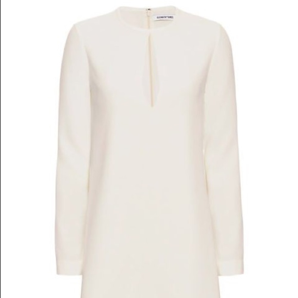 Elizabeth and James white dress